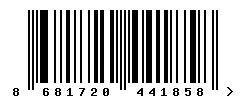 EAN 8681720441858 barcode image