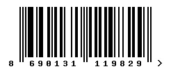 EAN barcode 8690131119829