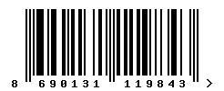 EAN barcode 8690131119843