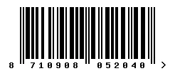 EAN barcode 8710908052040