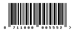 EAN barcode number 8711000005552
