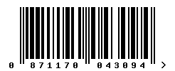 EAN barcode number 871170043094