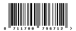 upc 8711700796712 barcode image