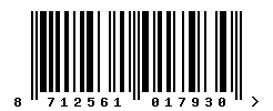 EAN barcode number 8712561017930