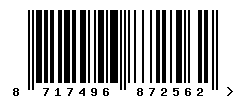 upc 8717496872562 barcode image