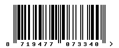 EAN barcode number 8719477073340