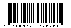 upc 8719477076761 barcode image