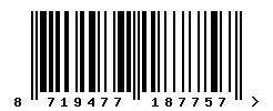 upc 8719477187757 barcode image