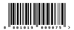 EAN 8801019009075 barcode image