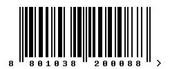 EAN barcode 8801038200088