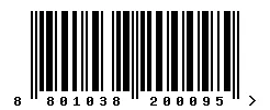 EAN barcode 8801038200095