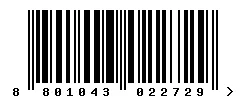 8801043022729 barcode