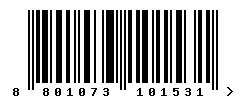 EAN barcode 8801073101531