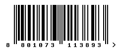 EAN barcode 8801073113893