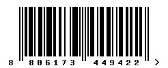 upc 8806173449422 barcode image