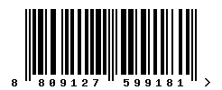 upc 8809127599181 barcode image