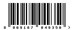 upc 8809187049350 barcode image