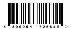 EAN barcode number 8809264726815