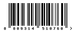 EAN barcode number 8809314510760