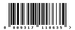 EAN barcode number 8809317118635