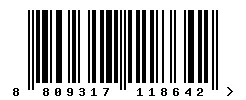 EAN barcode 8809317118642
