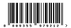 EAN barcode 8809355979212
