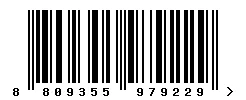 EAN barcode 8809355979229