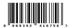 EAN barcode number 8809392416756