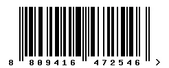 EAN barcode 8809416472546