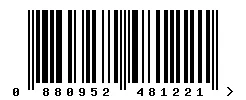 EAN barcode 880952481221