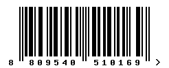 EAN barcode number 8809540510169