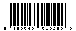 upc 8809540510299 barcode image