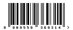 upc 8809559369314 barcode image