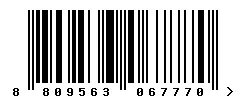 EAN barcode 8809563067770