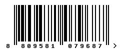 EAN barcode 8809581079687