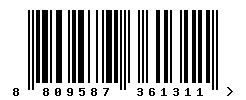 upc 8809587361311 barcode image