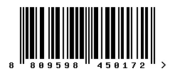 EAN barcode 8809598450172