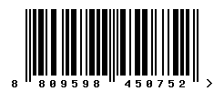 upc 8809598450752 barcode image