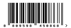 EAN barcode 8809598450868