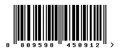 EAN 8809598450912 barcode image