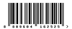 EAN barcode number 8809604162525