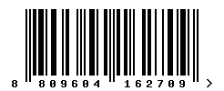 EAN barcode number 8809604162709