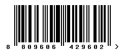 upc 8809606429602 barcode image
