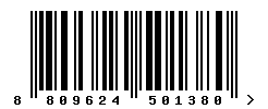EAN barcode number 8809624501380