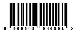 EAN barcode number 8809643040501