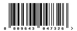 upc 8809643047326 barcode image