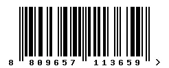 EAN barcode 8809657113659