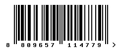 EAN barcode 8809657114779