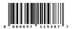 EAN barcode 8809657115387