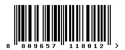 EAN barcode 8809657118012